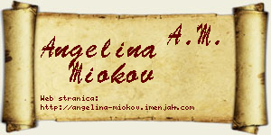 Angelina Miokov vizit kartica